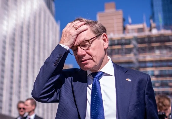 Ngoại trưởng Đức Johann Wadephul đến Đại hội đồng Liên Hợp Quốc ở New York, Mỹ ngày 3/6. Ảnh: AFP