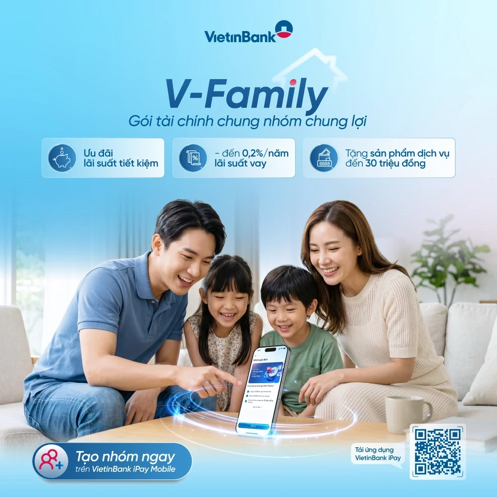 Gắn kết tài chính, mở khóa đặc quyền cùng V-Family của VietinBank - 2
