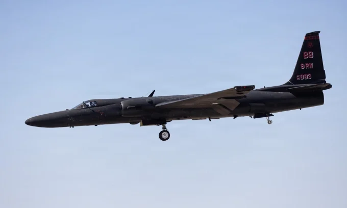 Trinh sát cơ U-2 bay tại triển lãm hàng không ở Arizona, Mỹ hồi tháng 3. Ảnh: USAF