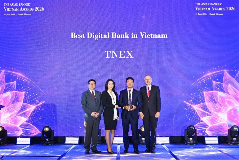 TNEX đạt giải thưởng Ng&acirc;n h&agrave;ng số tốt nhất Việt Nam 2026 - 1
