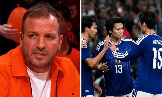 Van der Vaart bị chỉ trích vì nói các cầu thủ Nhật Bản giống nhau, khi bình luận trên kênh truyền hình công cộng NOS ở Hà Lan, sau trận Nhật Bản hòa Hà Lan 2-2 ở lượt ra quân bảng F World Cup 2026, trên sân Dallas, Texas, Mỹ ngày 14/6/2026. Ảnh: Saturday on the Terraces