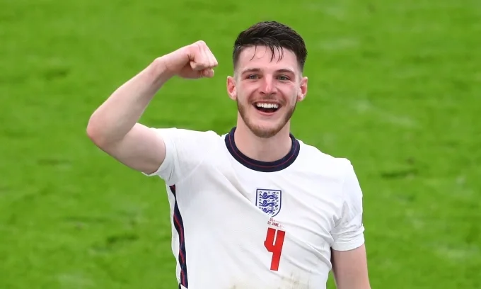 Declan Rice của đội tuyển Anh, một trong những cầu thủ điển trai thu hút nhiều sự chú ý. Ảnh: West Ham United