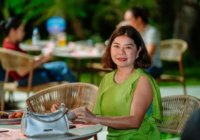 Nhà đầu tư Phạm Thị Huyền trải nghiệm Sun World Vung Tau sau khi mua căn hộ tại Blanca City. Ảnh: Nguyễn Đạt