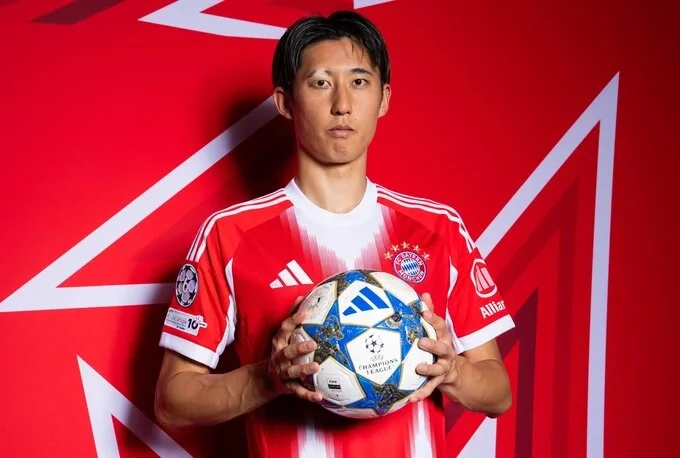 Hiroki Ito gia nhập Bayern Munich của Đức vào tháng 6/2024 với hợp đồng có thời hạn 4 năm. Ảnh: Bayern Munich