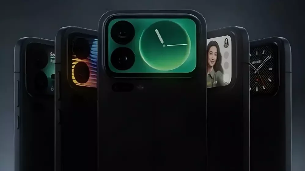Thiết kế màn hình Magic Back Screen của Xiaomi. Ảnh:Xiaomi