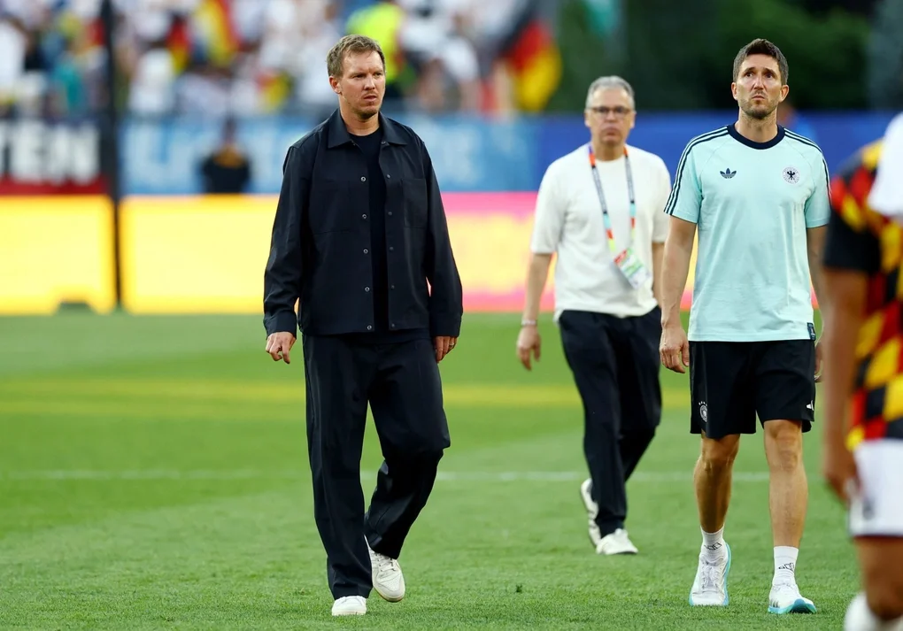 HLV Julian Nagelsmann sau khi Đức bị Paraguay loại khỏi World Cup 2026 ở vòng 1/16 trên sân Boston, Foxborough, Massachusetts, Mỹ ngày 29/6/2026. Ảnh: Reuters