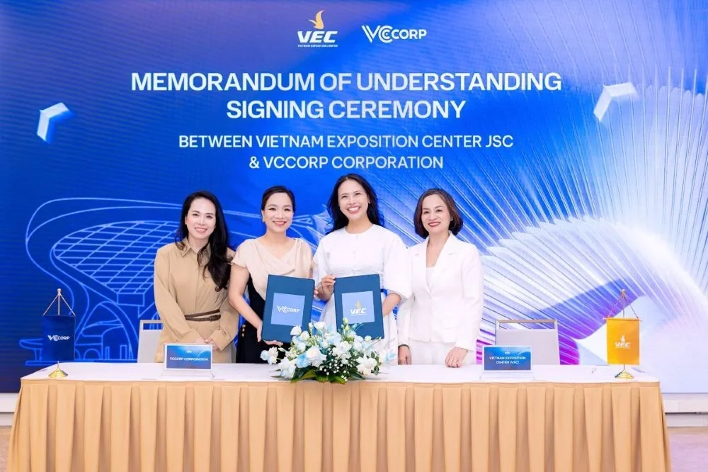 VEC và VCCorp trở thành đối tác chiến lược từ 1/7. Ảnh: Vingroup