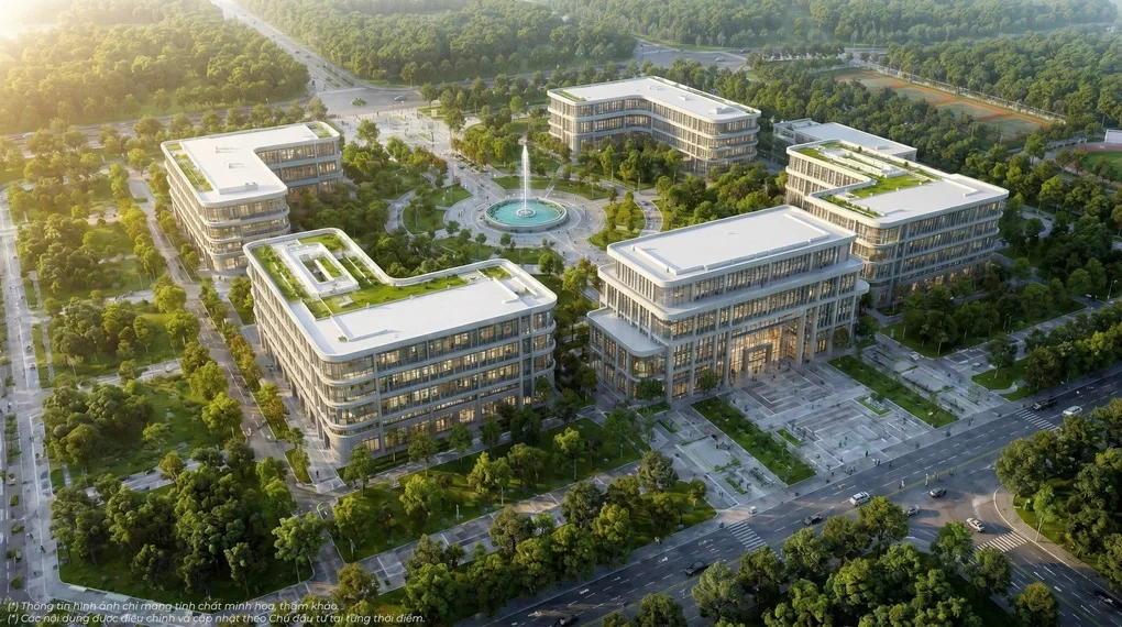 Phối cảnh Công viên Tri thức Toàn tại siêu đô thị Vinhomes Global Gate Hạ Long. Ảnh: Vinhomes