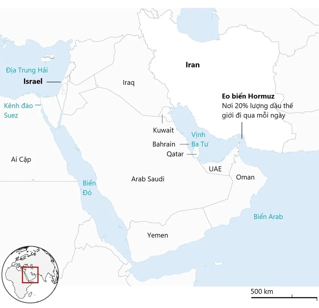 Vị trí Yemen và Arab Saudi. Đồ họa: Guardian