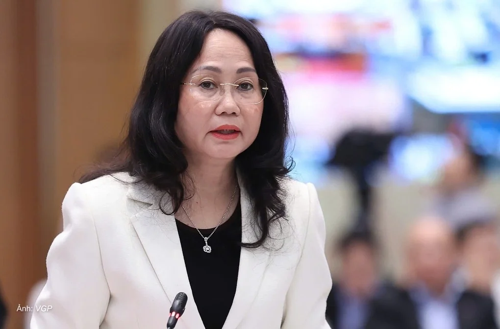 Bộ trưởng Văn hóa Thể thao và Du lịch Lâm Thị Phương Thanh phát biểu tại hội nghị sáng 4/7. Ảnh: Nhật Bắc/VGP
