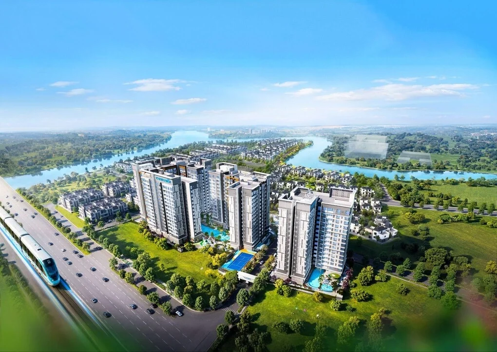 Phối cảnh 3 tòa căn hộ dự án Gladia Heights. Ảnh: Lê Thảo