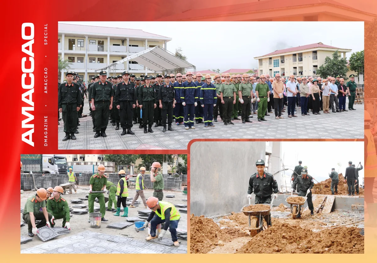 Công an Lai Châu - AMACCAO: Khác màu áo, chung mục tiêu hoàn thành 10 ngôi trường vùng biên - 7