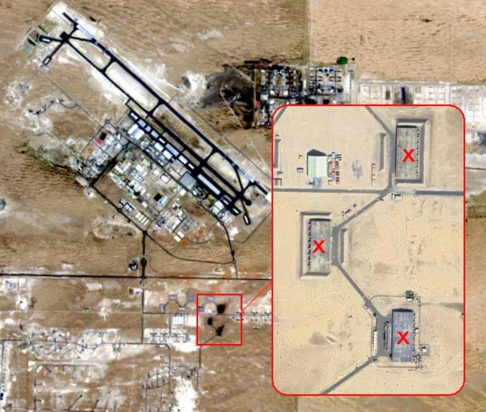 Ảnh vệ tinh chụp căn cứ Zayed Military City ở UAE hôm 16/7. Ảnh: Soar