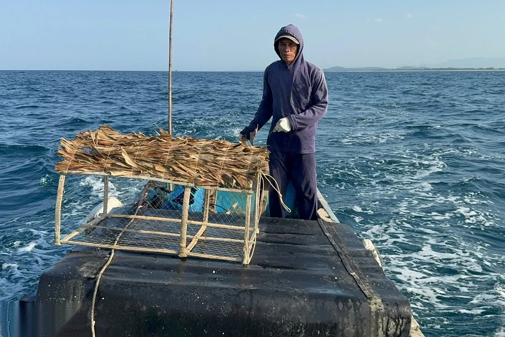 Tuyệt chiêu dụ mực vào bóng giúp ngư dân kiếm hơn 1 triệu đồng mỗi ngày - 1