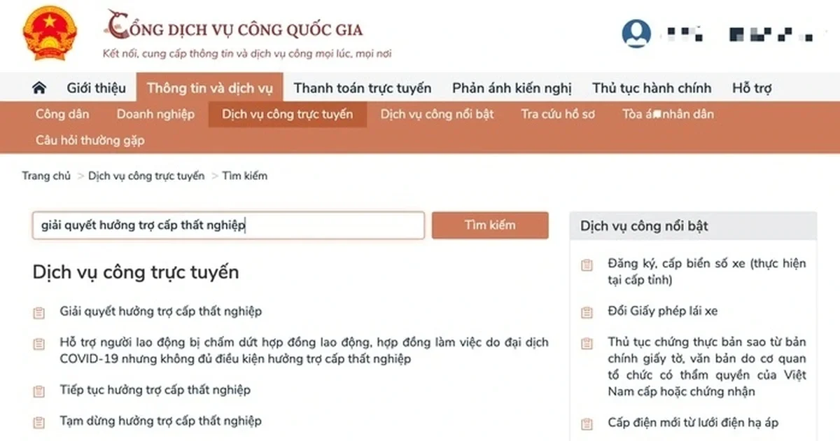 Người lao động thất nghiệp có thể tra cứu trạng thái hồ sơ trực tuyến
