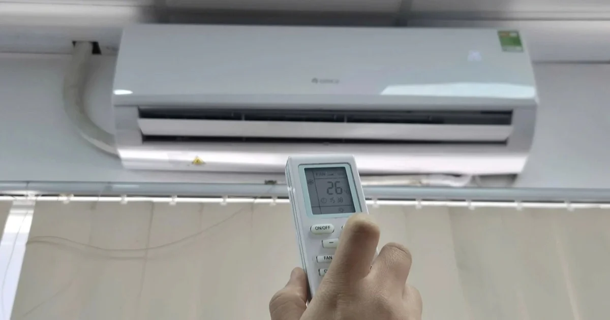 Cài đặt máy lạnh 26°C giúp giảm chi phí điện đáng kể