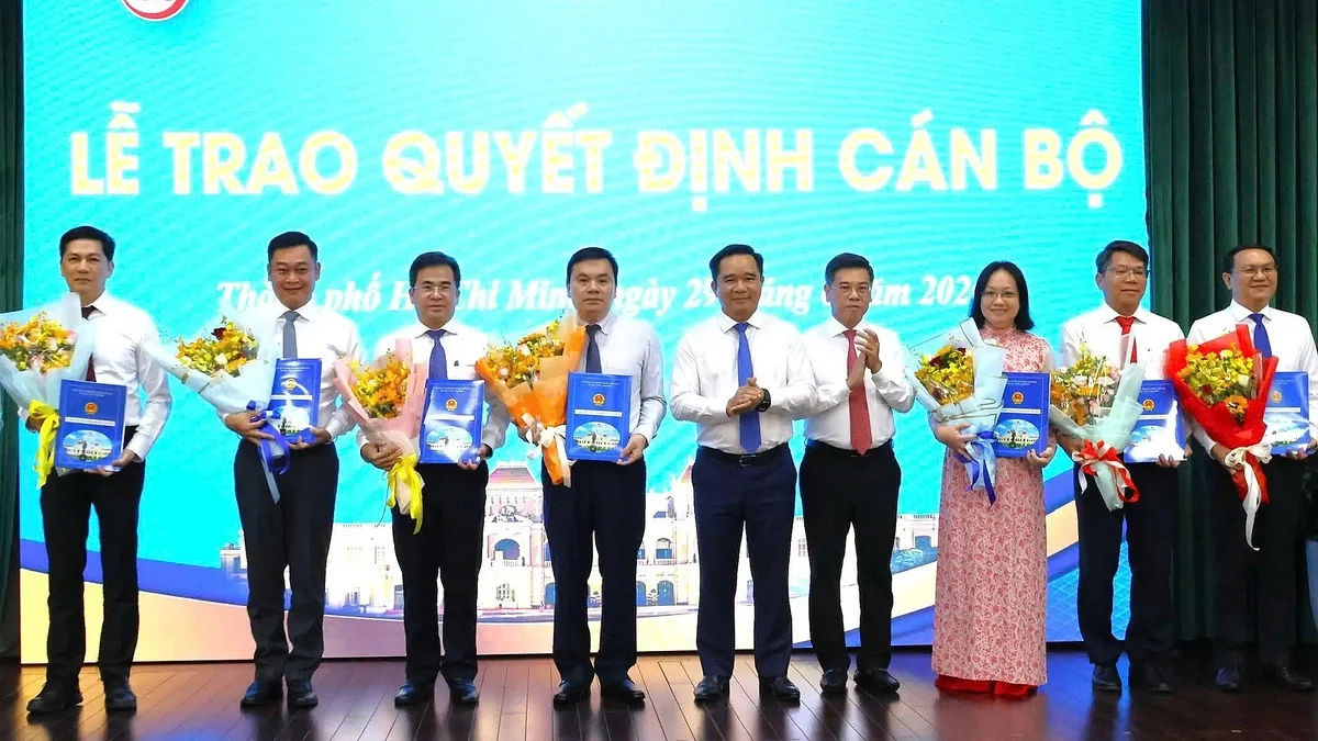 TP HCM thực hiện hàng loạt nhân sự lãnh đạo tại các sở, ngành