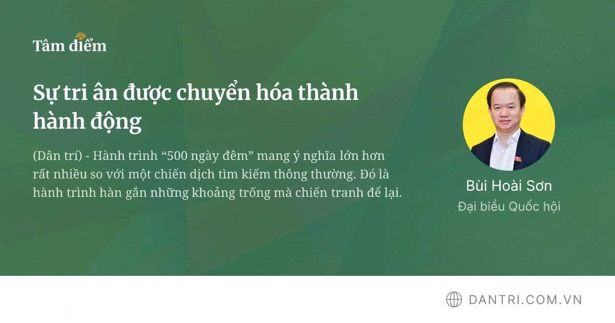 Lòng tri ân biến thành những việc làm cụ thể